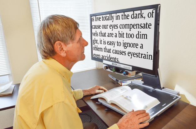 Zoomax Aurora HD Desktop Video Magnifier for Low Vision