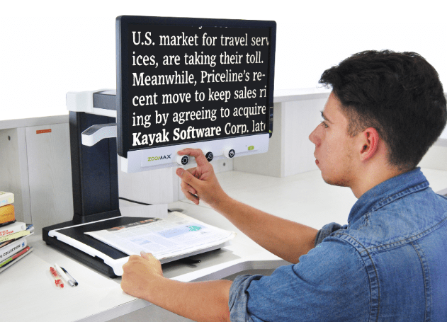 Zoomax Panda Desktop Video Magnifier for Low Vision