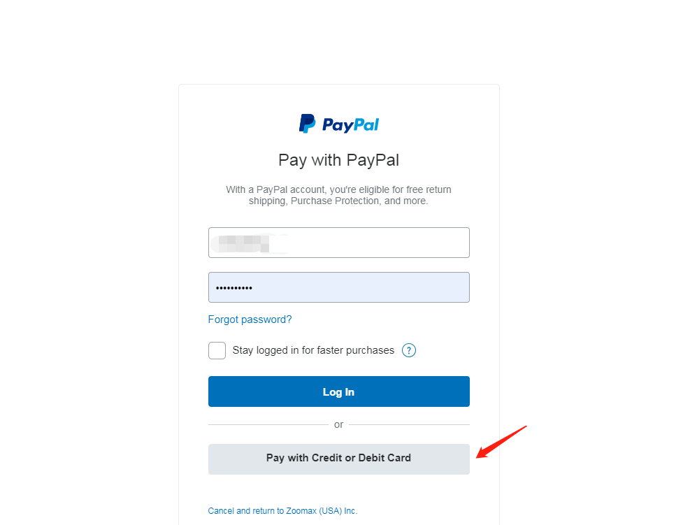 Paypal Page