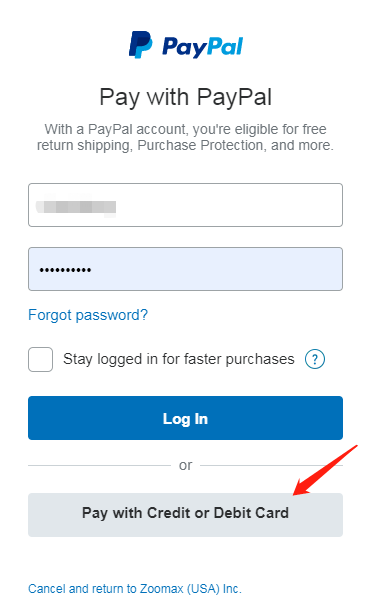 Paypal Page