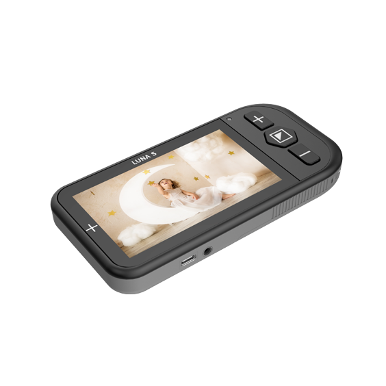 luna s 4.3-in handheld video magnifier - zoomax