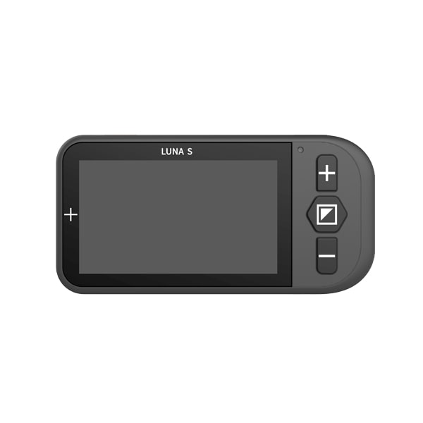 Zoomax Luna S - Lupa de video portátil de 4.3 pulgadas, lupa electrónica HD  portátil para visión baja, (aumento 2X-19x y 10 contrastes altos) con