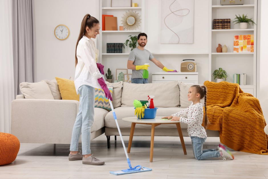 clean the house with your visually impaired loved ones