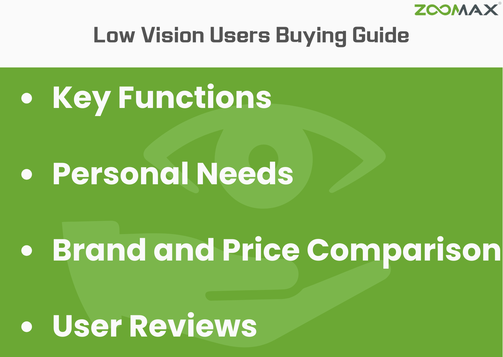 low vision users buying guide